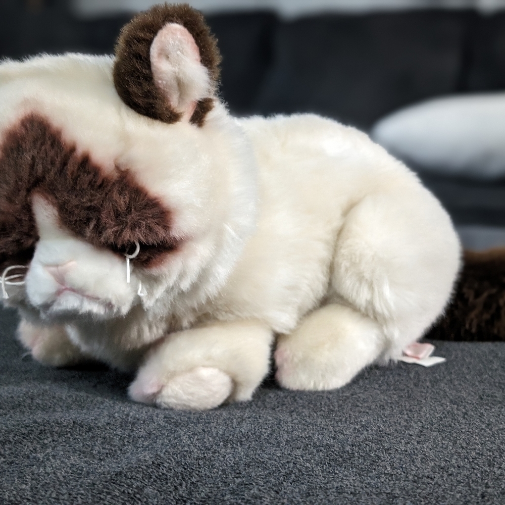 Grumpy cat lying down plush - Picture 3 of 6